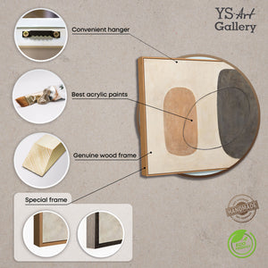 Peinture texturée – Toile peinte à la main « Équilibre des contrastes »