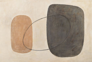 Peinture texturée – Toile peinte à la main « Équilibre des contrastes »