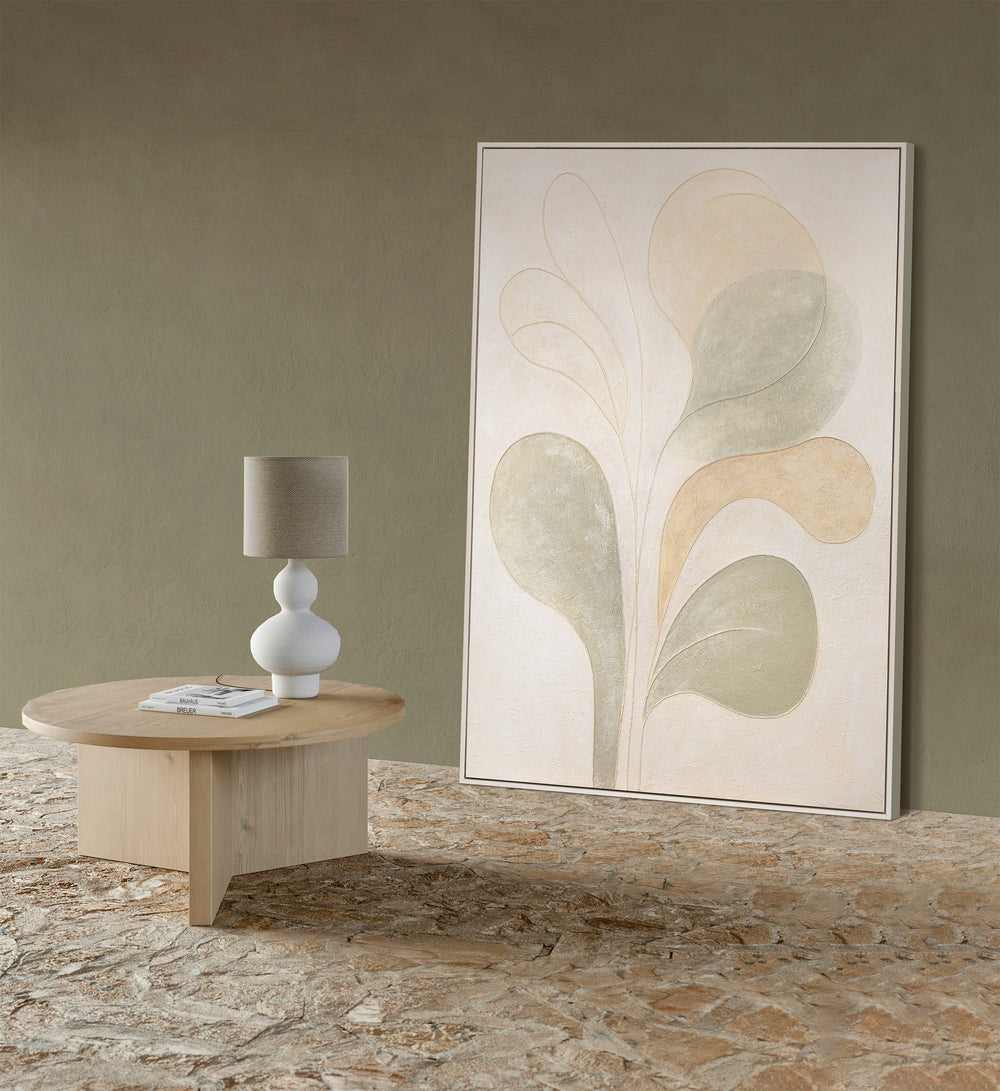 Peinture abstraite moderne sur toile "Légèreté" – Art mural peint à la main pour salon