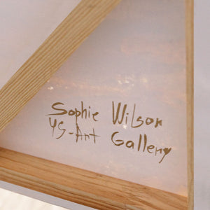 Tableau sur toile encadré « Traces du vent » – Peinture murale réalisée à la main dans des tons naturels