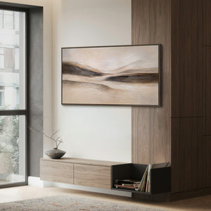 Peinture moderne sur toile "Traces du Vent" – Paysage abstrait peint à la main