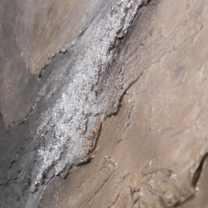 Peinture abstraite aux tons terreux sombres – Toile peinte à la main « Ombre et Aube »