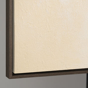 Art abstrait sur toile encadrée aux lignes douces « Entrelacement »