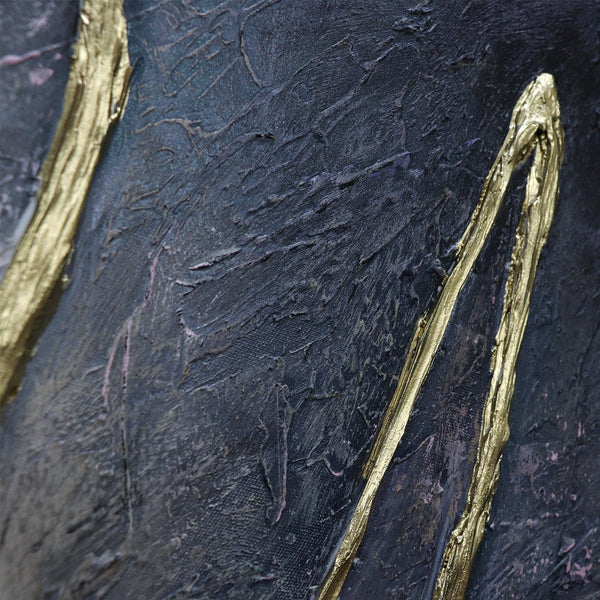 Detailstruktur: goldene Textur auf dunklem Hintergrund