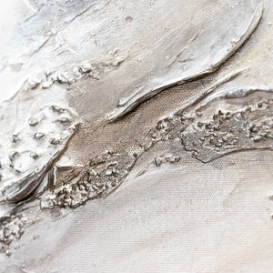 Nahaufnahme: moderne Texturkunst auf Leinwand