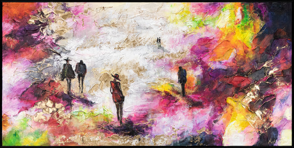 Künstlerische Acrylmalerei Struktur Deko