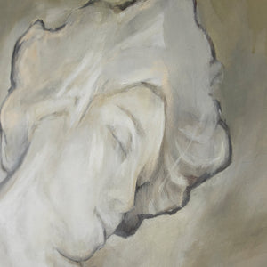 Ausdrucksvolle Darstellung Frau in neutralen Farbtönen