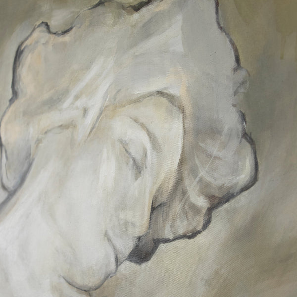 Ausdrucksvolle Darstellung Frau in neutralen Farbtönen