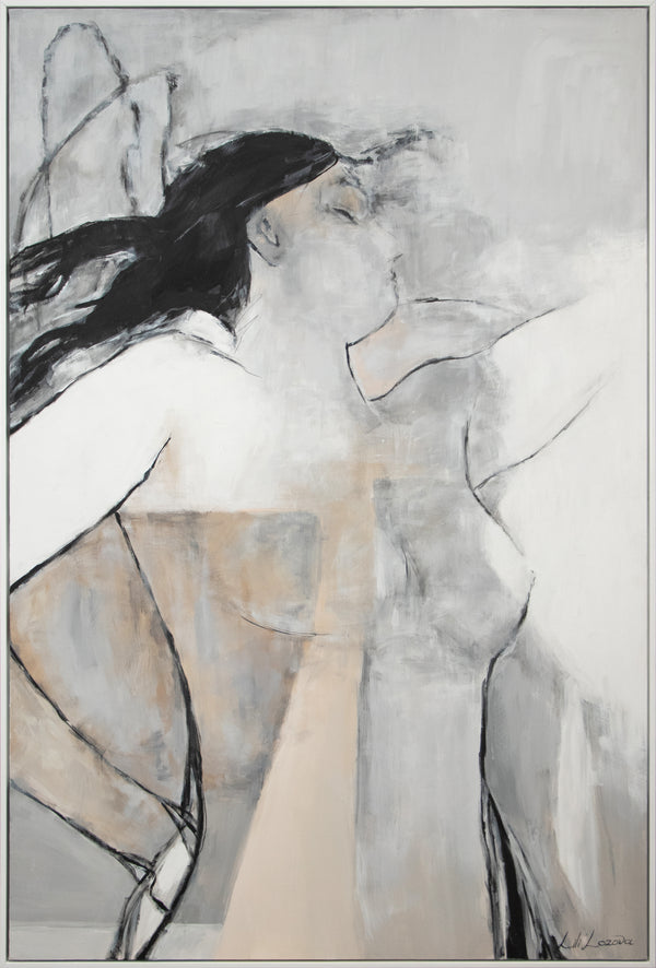 Handgemalte bilder auf leinwand im Rahmen “Mechelen“