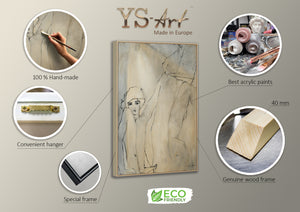 Gemälde im Rahmen “Amsterdam“, handgemalte bilder auf leinwand