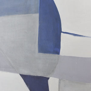 Acrylstruktur auf moderner Leinwand in Grautönen