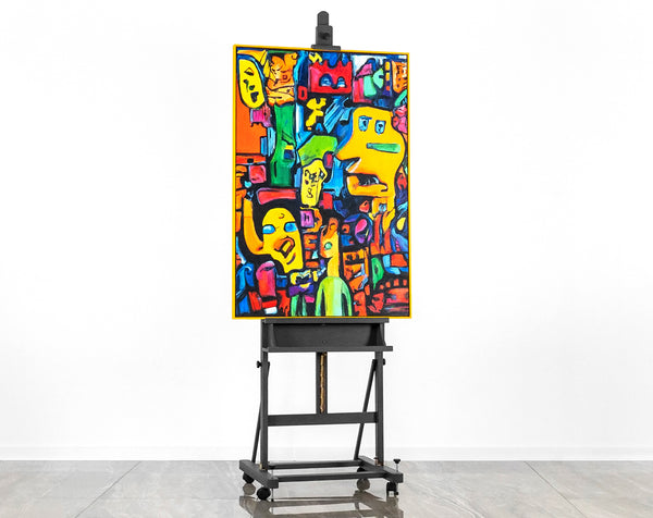 Handgemalte bilder auf leinwand Mosaik der Identität Originelle wanddeko wohnzimmer