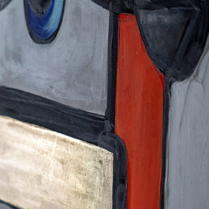 Nahaufnahme der goldenen Textur und schwarzen Linien des Bildes