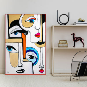 Leinwandbild abstrakte Formen