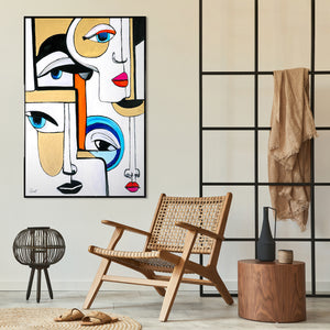 Struktur Acrylbild modern Detail