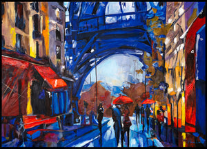 Künstlerische Acrylmalerei Struktur Deko