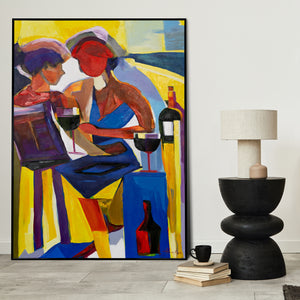 Wohnzimmeransicht mit dem Kunstwerk