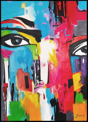 Künstlerische Acrylmalerei Struktur Deko