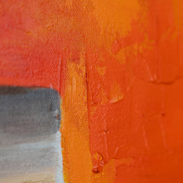 Struktur und Farbverlauf in Orange und Grau