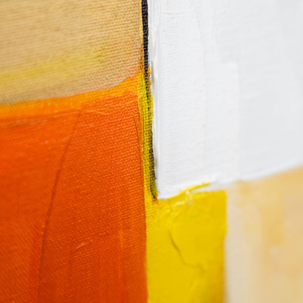 Nahaufnahme in Gelb, Weiß und Beige