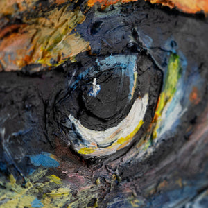 Nahaufnahme vom Auge mit Textur