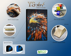 Abstrakte Wandkunst auf Leinwand