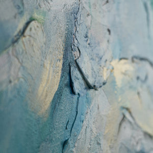 wanddeko wohnzimmer Makroaufnahme der reliefartigen Pinselstruktur