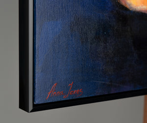 Moderne Wohnzimmer Bilder "Weiblichkeit" Elegante Handgemalte Frauensilhouette