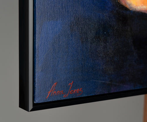 Moderne Wohnzimmer Bilder "Weiblichkeit" Elegante Handgemalte Frauensilhouette