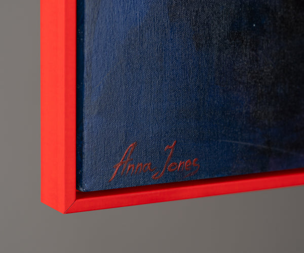 Moderne Wohnzimmer Bilder "Weiblichkeit" Elegante Handgemalte Frauensilhouette