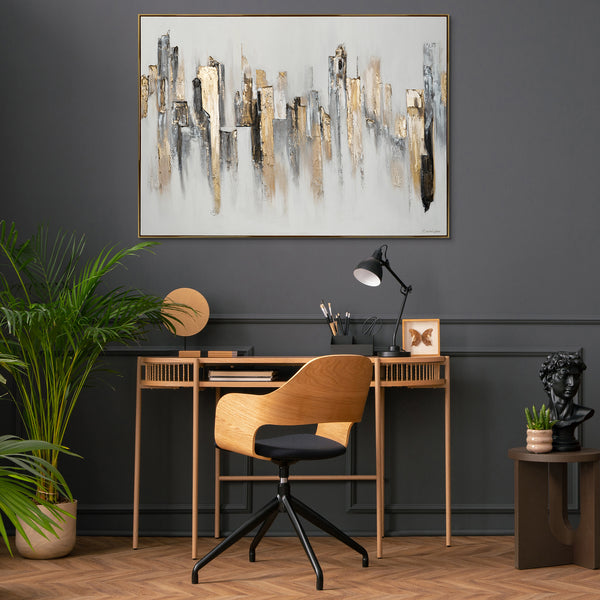 Leinwand im modernen Arbeitszimmer