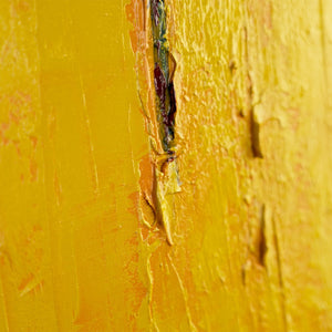 Nahaufnahme von orange-gelber Farbschicht bilder malen