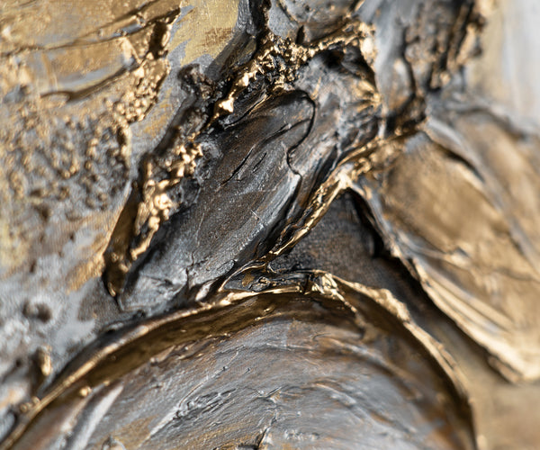 Mehrteilige Gemälde mit Rahmen "Funkelnde Schattierungen"