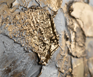 Mehrteilige Gemälde mit Rahmen "Funkelnde Schattierungen"