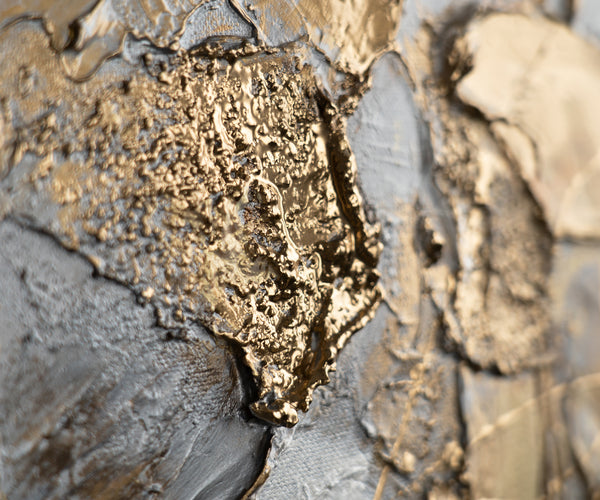 Mehrteilige Gemälde mit Rahmen "Funkelnde Schattierungen"