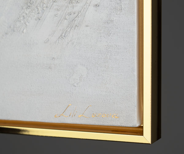 Mehrteilige Gemälde mit Rahmen "Funkelnde Schattierungen"