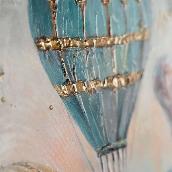 abstrakte bilder Detailansicht Ballon und Wolkenstruktur