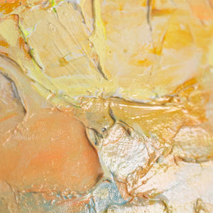 Strukturdetail Acrylbild – warme Farben, mediterrane Stimmung