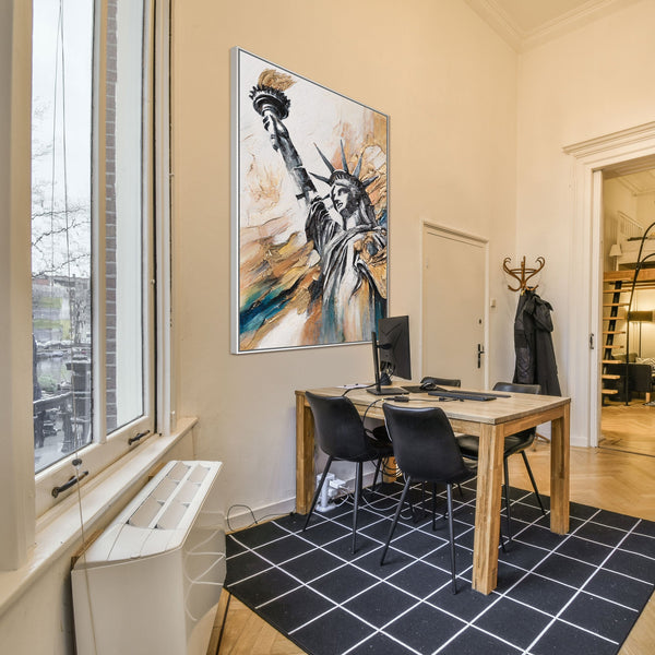 Großes Acrylbild Statue – wanddeko wohnzimmer im modernen Stil