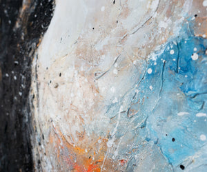 Gesamtansicht des Gemäldes „Feurige Silhouette“