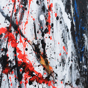 Nahaufnahme der strukturierten Acrylfarbe