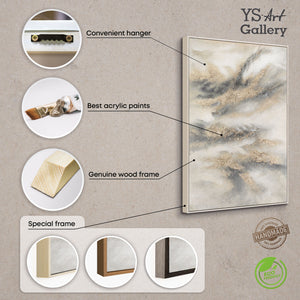 Handgemalte Acrylstruktur auf Leinwand