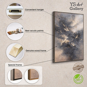 Handgemalte Acrylstruktur auf Leinwand