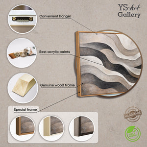 Handgemalte Acrylstruktur auf Leinwand