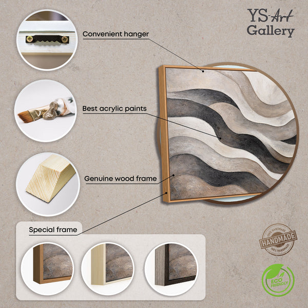 Handgemalte Acrylstruktur auf Leinwand