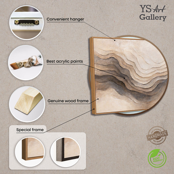 Handgemalte Acrylkunst Strukturmalerei