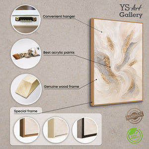 Handgemalte Acrylkunst Strukturmalerei