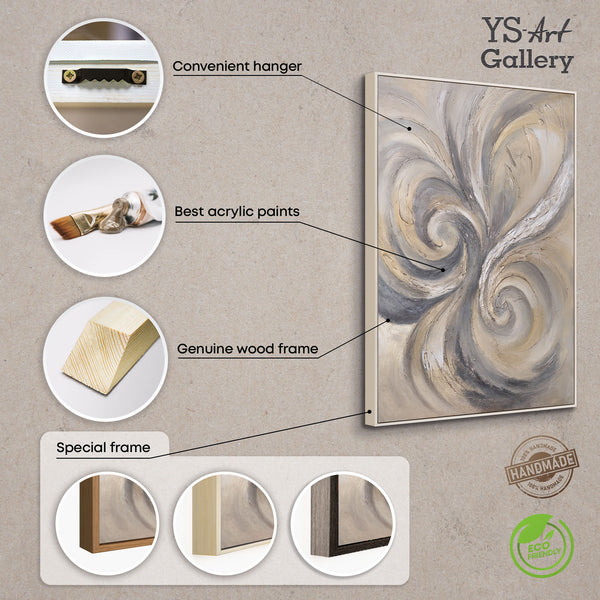 Handgemalte Acrylkunst Strukturmalerei