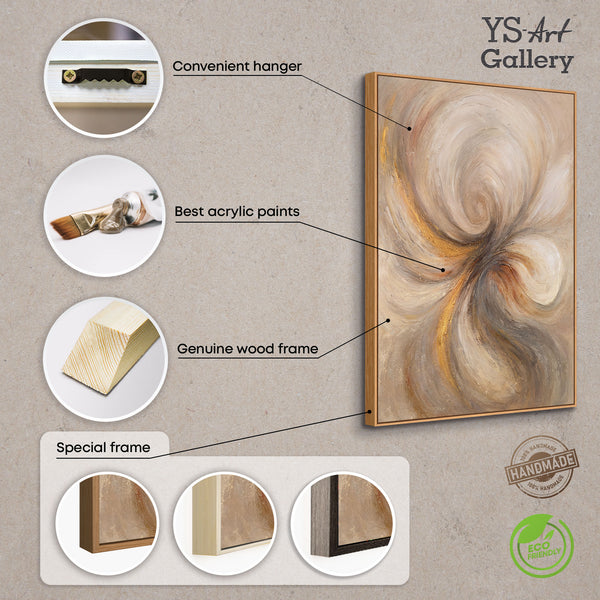 Handgemalte Acrylkunst Strukturmalerei