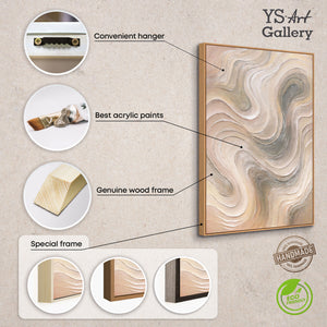 Handgemalte Acrylkunst Strukturmalerei